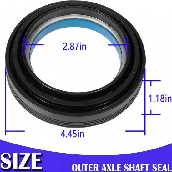 Replace 50491, 28600, 710493 Outer Axle Shaft Seal Fit For Ford Super Duty Excursion 1998-2004 F250 F350 F450 F550 with Dana 50/60 Front Differential