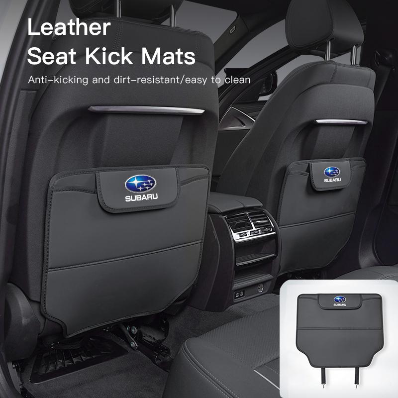 2Pcs Car Seat Anti Kick Pad Rear Seat Backrest Protection Pad For Subaru Impreza XV Forester Legacy BRZ Outback Ascent Crosstrek Z12