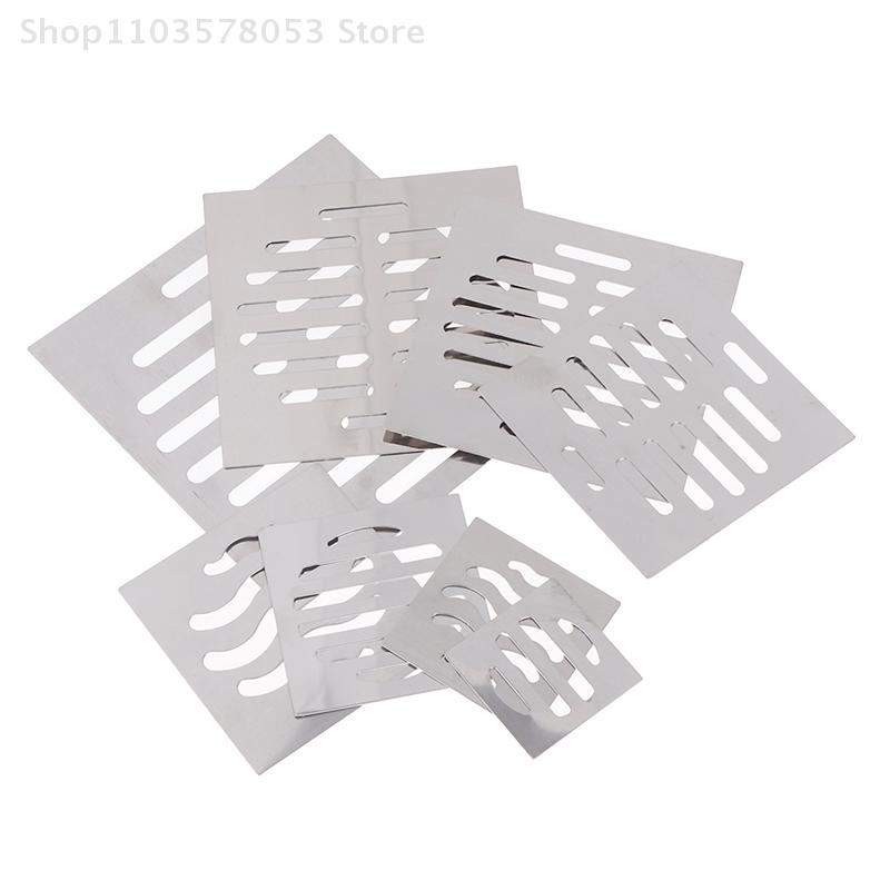 1Pc Square Floor Drain Cover Drain Hole Floor Drains Net Cover Stainless Steel Hair Catcher Filter Stopper Bathroom Parts