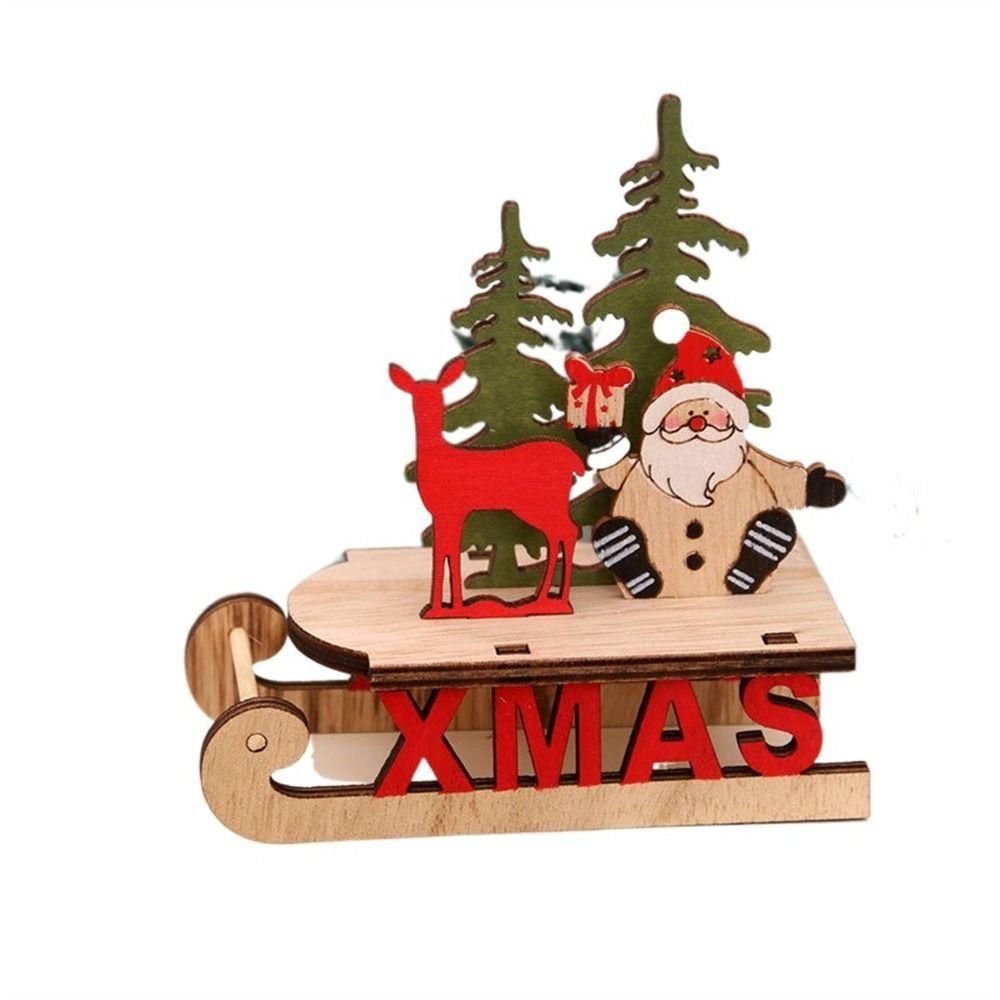 Tree Xmas Tree Ornaments Assembly Decorations Christmas Decorations Xmas Sled DIY Assembly