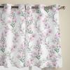 Cortinas de janela de lírio de flor de aquarela para sala de estar, quarto, cortina, cortinas de cozinha modernas, cortinas