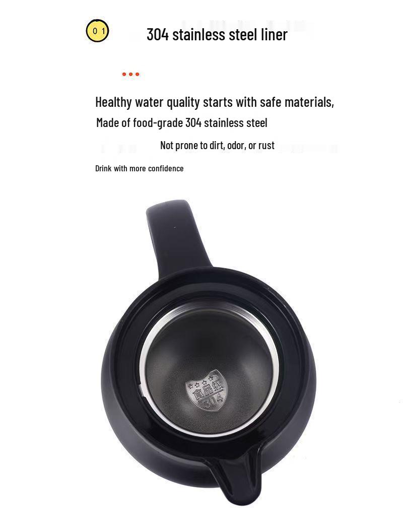 Portable 304 Stainless Steel Large Capacity Insulated Tea Stewing Pot for Home Use