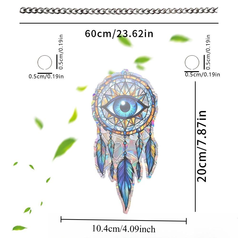 Decoraci Ó N Colgante De Ojos Malvados New Product Flat Heterochromatic Window Hanging Home Pendant Sun Catcher Decoration