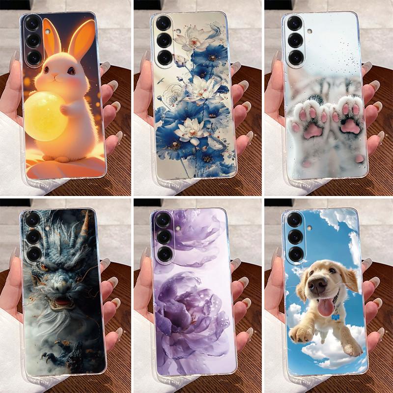 Korpuss Samsung Galaxy A17 5G Tālruņa Vāciņš Silikona mīksts Luksusa Pūķis Jauks Foršs Zēniem Meitenēm Aizmugurējais Vāciņš Caurspīdīgs Bufera Apvalks