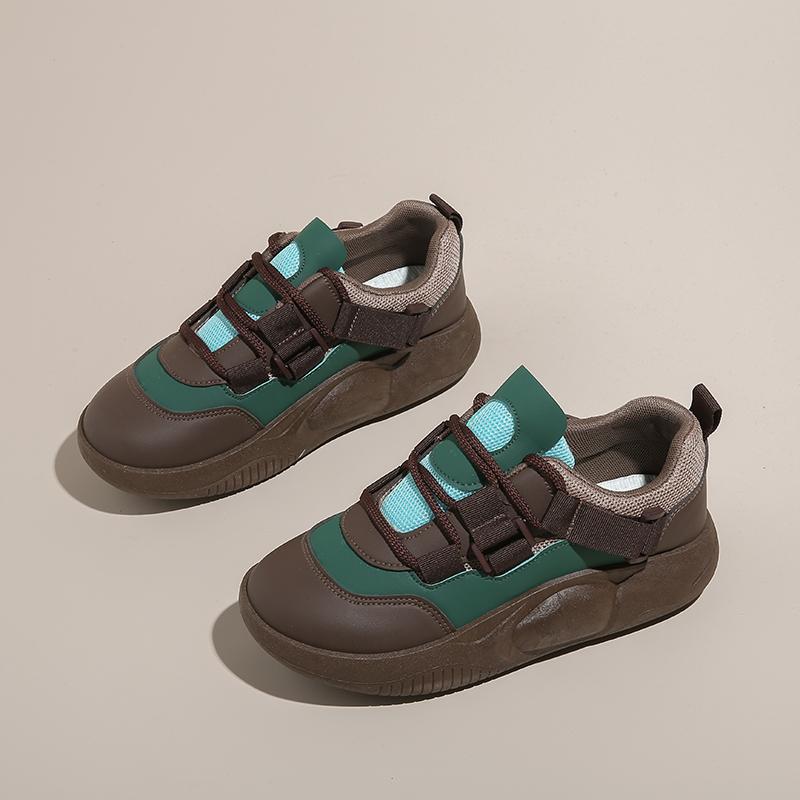 Fashion Thick-heeled Red Wine Lofers Women Woven Sneakers Summer Women Volleyball Shoes Sport Runings Play Trending Health