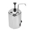 Hot Nacho Cheese Warmer with Pump Stainless Steel Temperature Adjustment 360 Degree Rotation