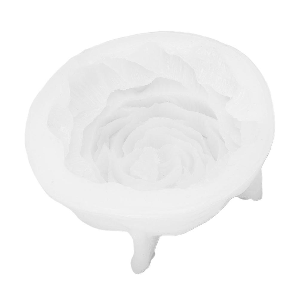 Peony Silicone Mold Flexible Reusable Flower Candle Mold for Soap Craft Making Baking Decorations