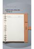 A4 Retro Leder Notizbuch mit Magnetverschluss - Unifarbe, Herausnehmbares kariertes Notizbuch