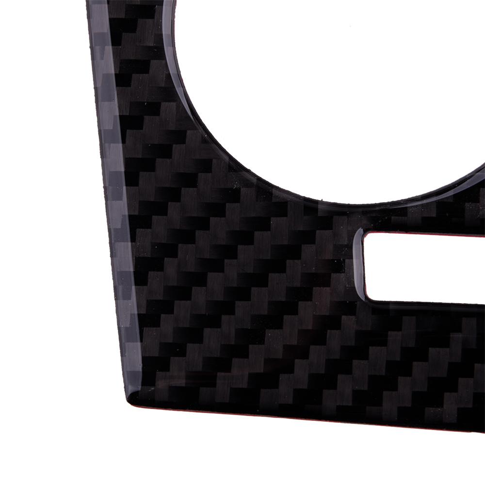 Black Carbon Fiber Center Console AC CD Panel Cover For Dodge Charger 2011-14