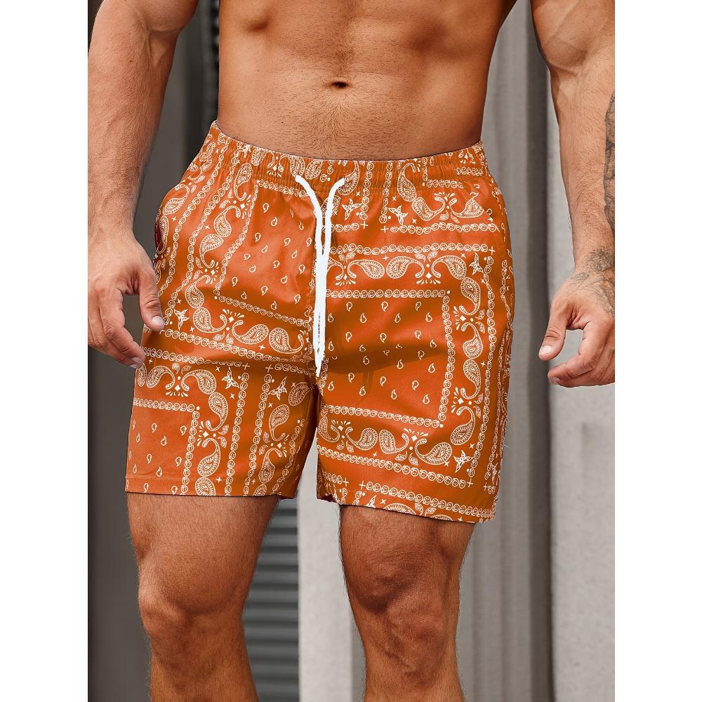 Vintage Floral Graphic Printed Men's Beach Shorts 3D Printing For Men's Outdoor Casual Shorts Men's and Women's Shorts