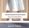 2024 New Black High-Waisted Pleated Wide-Leg Shorts - Slimming, Casual, Slit Design