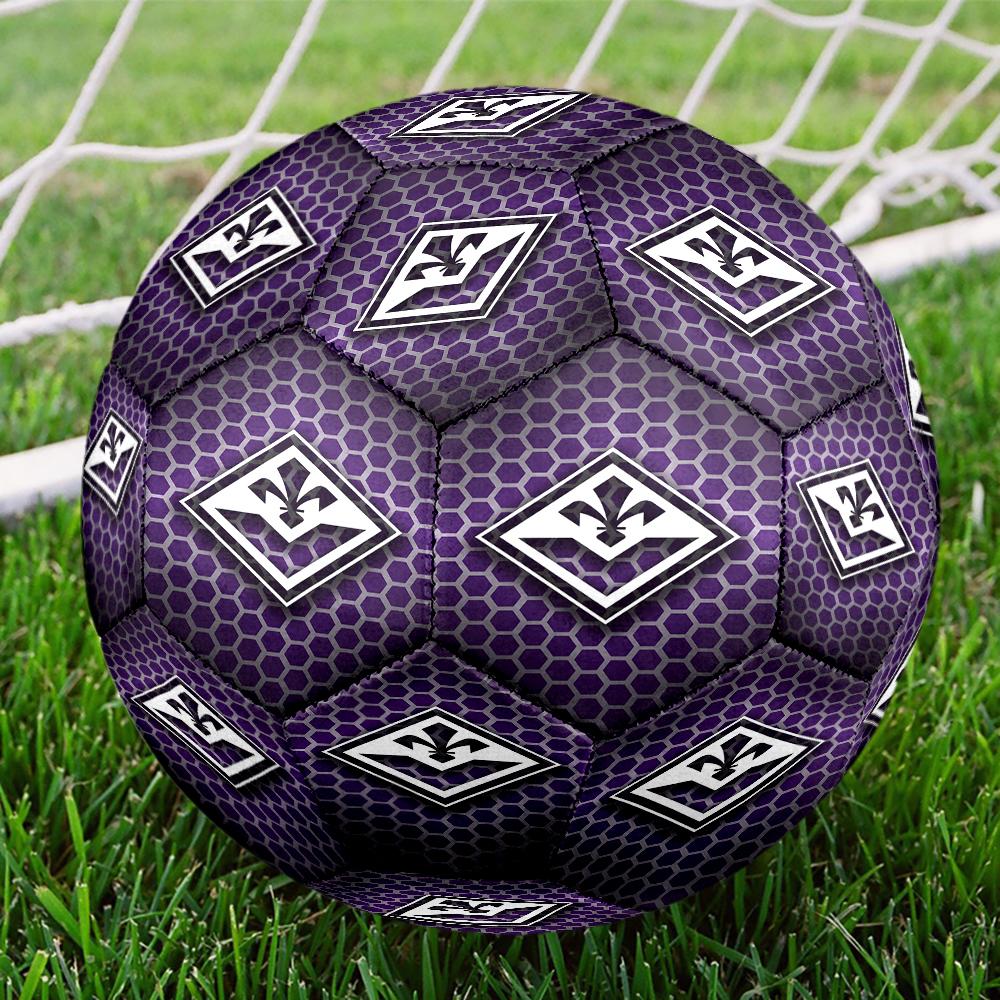 Fiorentina Football Club Size 5 Soccer Balls, Anti-Slip, Protective Football, Outdoor Sport, a Unique Gift Suitable for Him/her, Birthdays