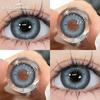 1Pair Korean Lenses Color Contact Lenses For Eyes Borwn Eyes Makeup Beauty Blue Eye Contacts Gray Pupil… More