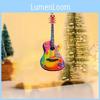 Creative Personalized Mini Christmas Guitar Acrylic Car Hanging Ornament For Decor