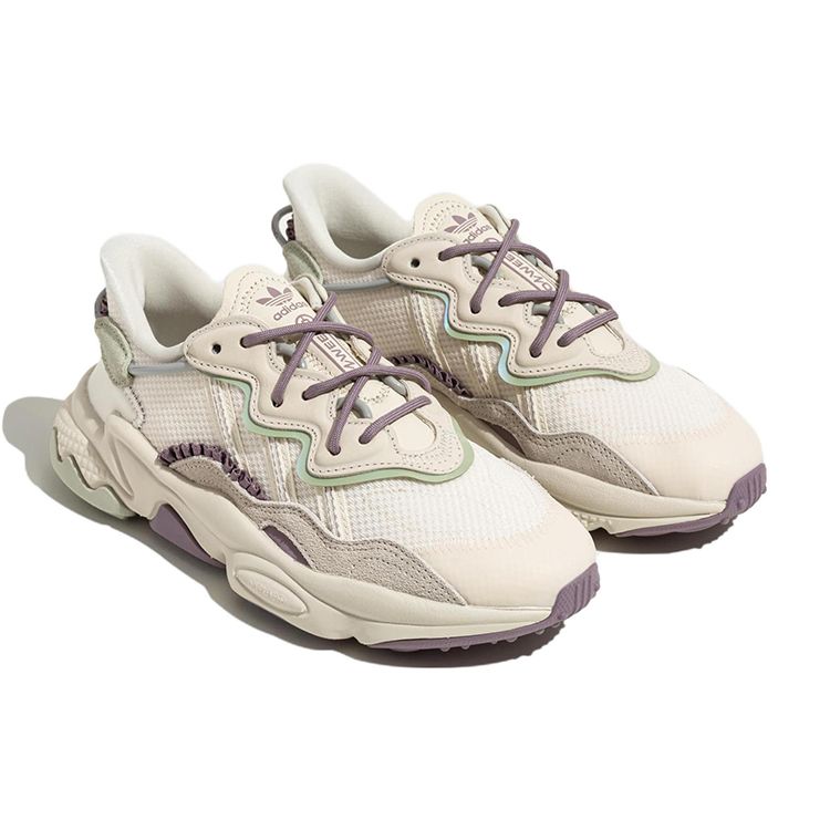 Adidas Ozweego White Halo Green Women Sneakers Wonder-White Clear-Brown FZ5633