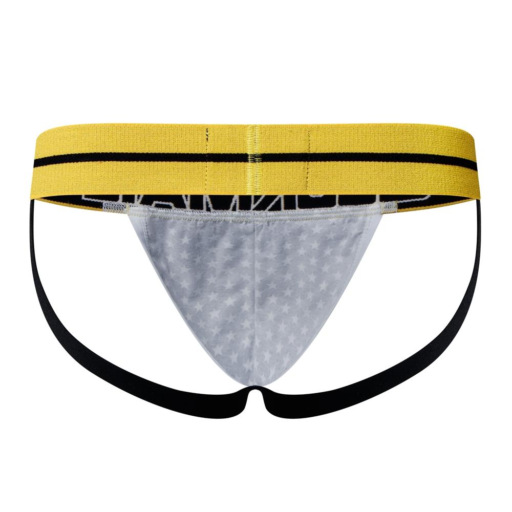 Jockstraps JOCKMAIL Small Star Printed Pure Cotton Fashionable Low Waist Sexy Men's Thong Underwear