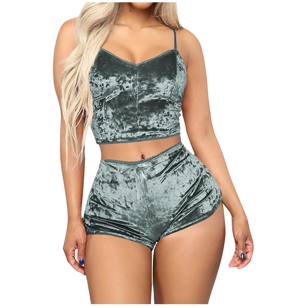 

Женское сексуальное женское белье с глубоким V-образным вырезом, бархатный камзол, шорты с бантом, комплект нижнего белья с бюстгальтером XL