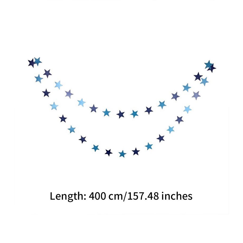 Wallpaper Star Wreath 4M Long Birthday Wedding Party Banner Handmade Children'S Room Home Decoration