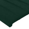 Maison Exclusive - Tête de lit Vert foncé 100x5x118/128 cm Velours