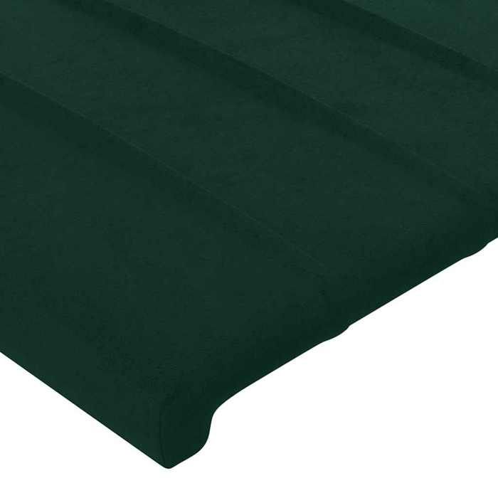 Maison Exclusive - Tête de lit Vert foncé 100x5x118/128 cm Velours