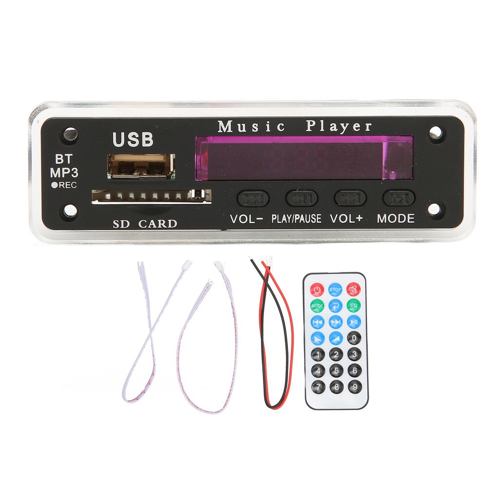 12V   5.0 Decoding Board Support   Card USB FM     Recording Call Back MP3 Decoding Board Module