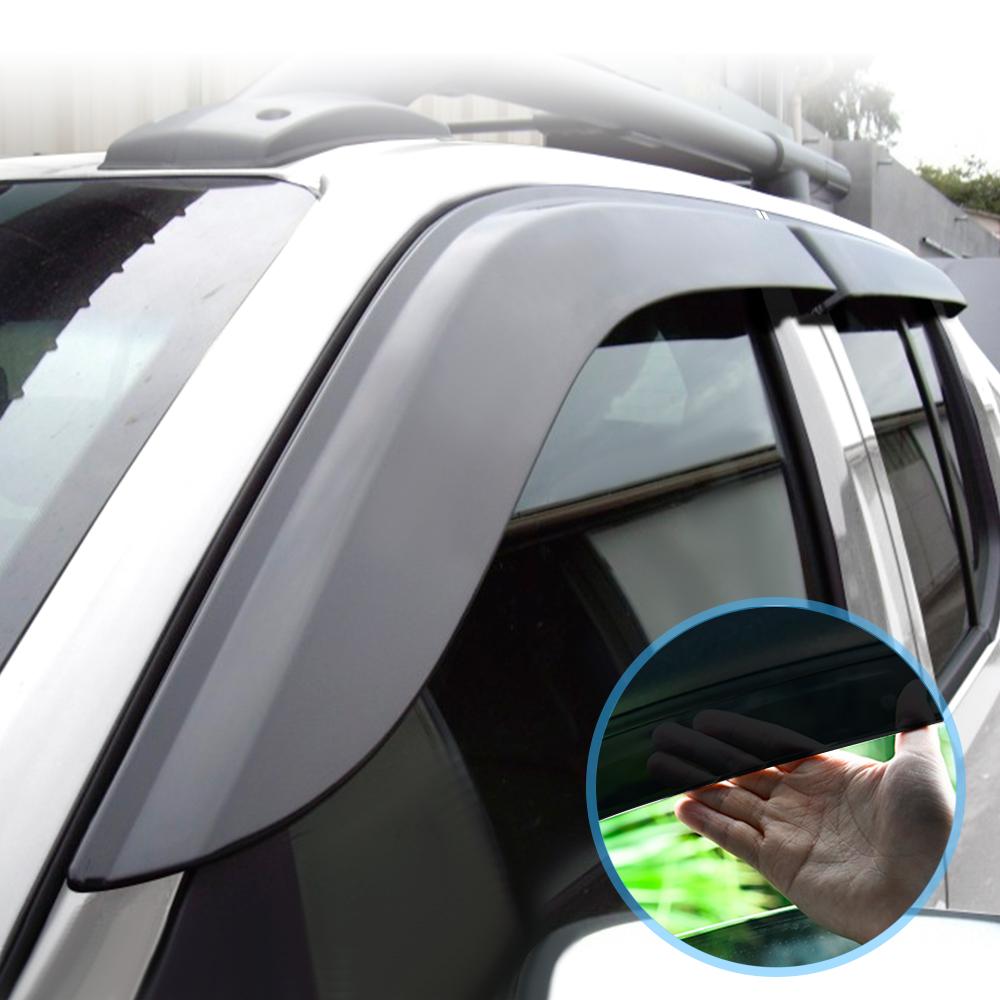 Sun Rain Guards Side Window Deflector Window Visor for Nissan Navara D40 2006-2014 4PCS/SET Door Rain Double Cabin  Accessories