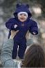 Boy' Jumpsuit 68 Two-Layer Two-Zip Transition Navy Blue