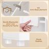 Bathroom Cabinet, 2 Doors, Drawer, Open Shelf, Adjustable Shelves, 30 x 30 x 170 cm, White