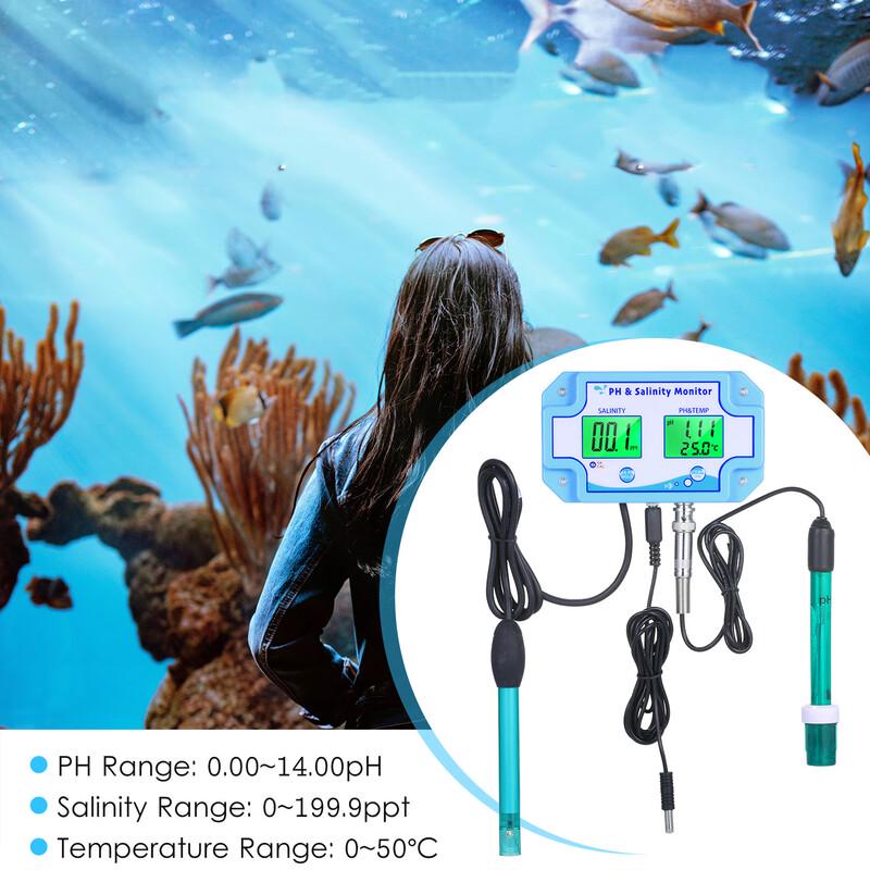 3-in-1 pH, Salinity, and Temperature Monitor