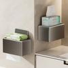 Toilet Paper Box Phone Holder Gun Gray Space Aluminum Material Roll Paper Rack Waterproof Paper Towel Holder Bathroom Tissue Box