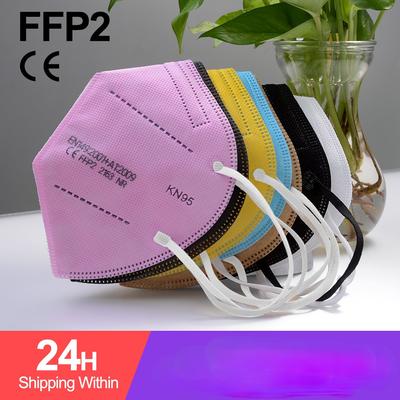 5 Layer CE KN95 FPP2 Approved Hygienic  Mouth Face Diaposable Mask