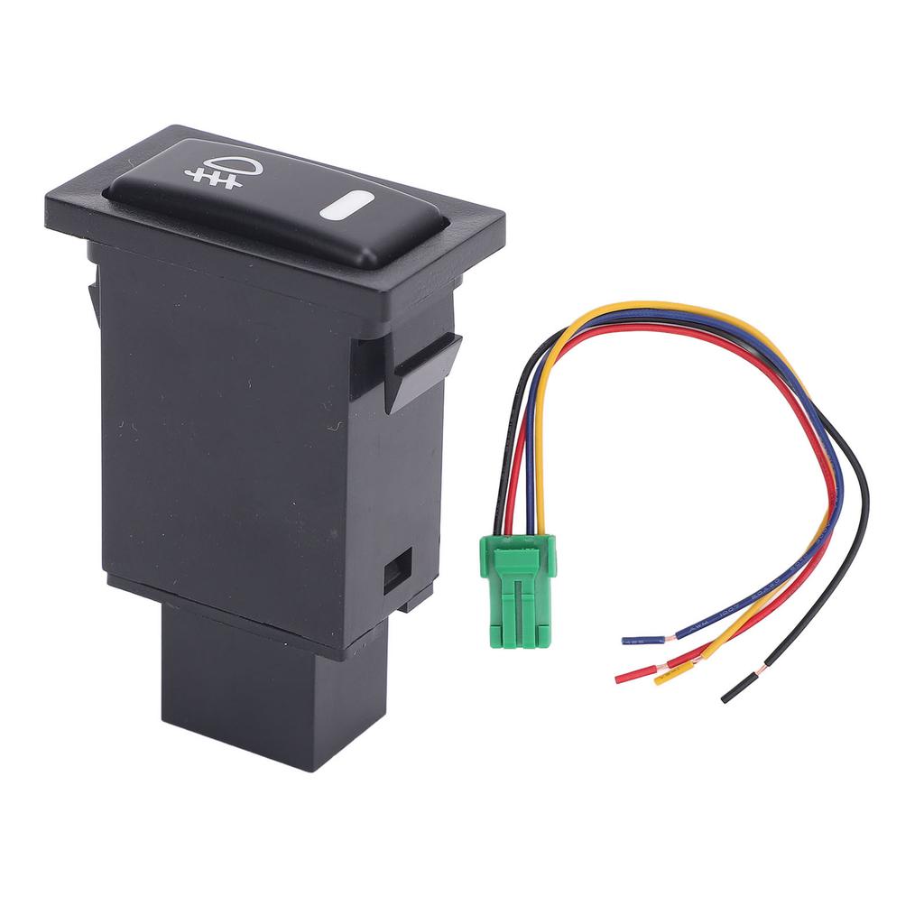 Fog Light Push Button Switch With Harness Safe Connection Shockproof Replacement for Camry Hiace Elantra