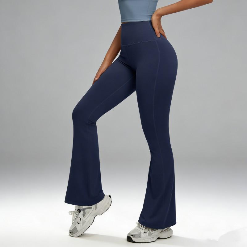 Womens High-Waisted Flared Yoga Pants Quick-Dry Soft Stretch Leggings Gym Fitness Running Workout