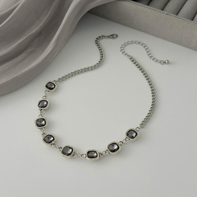 Trendy Elegant Black Acrylic Pendant Earring Necklace Bracelet For Women Minimalist Daily Wear Jewelry Accessories Gift