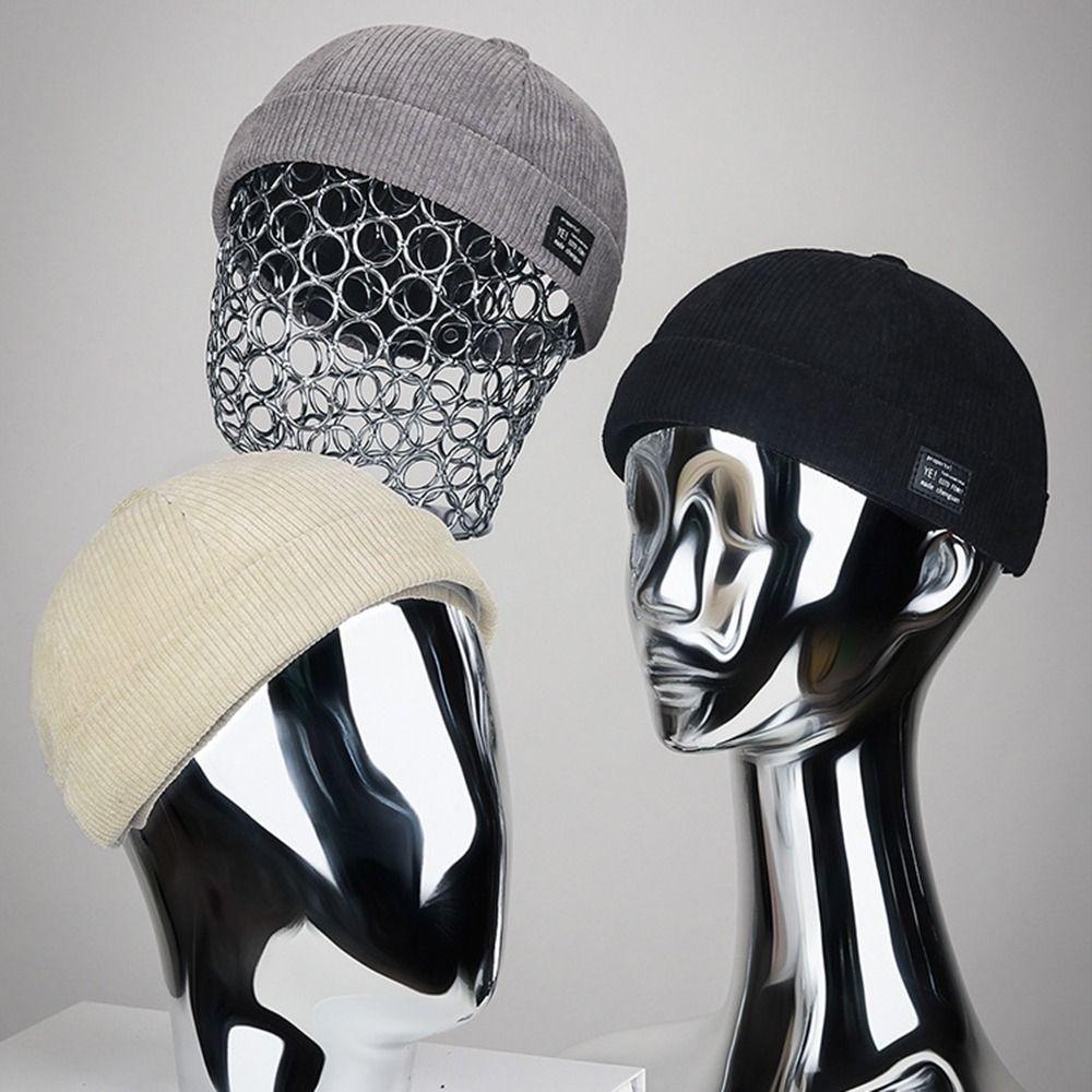 Corduroy Vintage Docker Cap Adjustable Hip Hop Hat Multipurpose Landlord Hat Outdoor