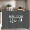 No Punching Cabinet Curtains Velcro Curtain Decorative Wardrobe Bookcase Curtain Cupboard Covering Cloth for Kitchen