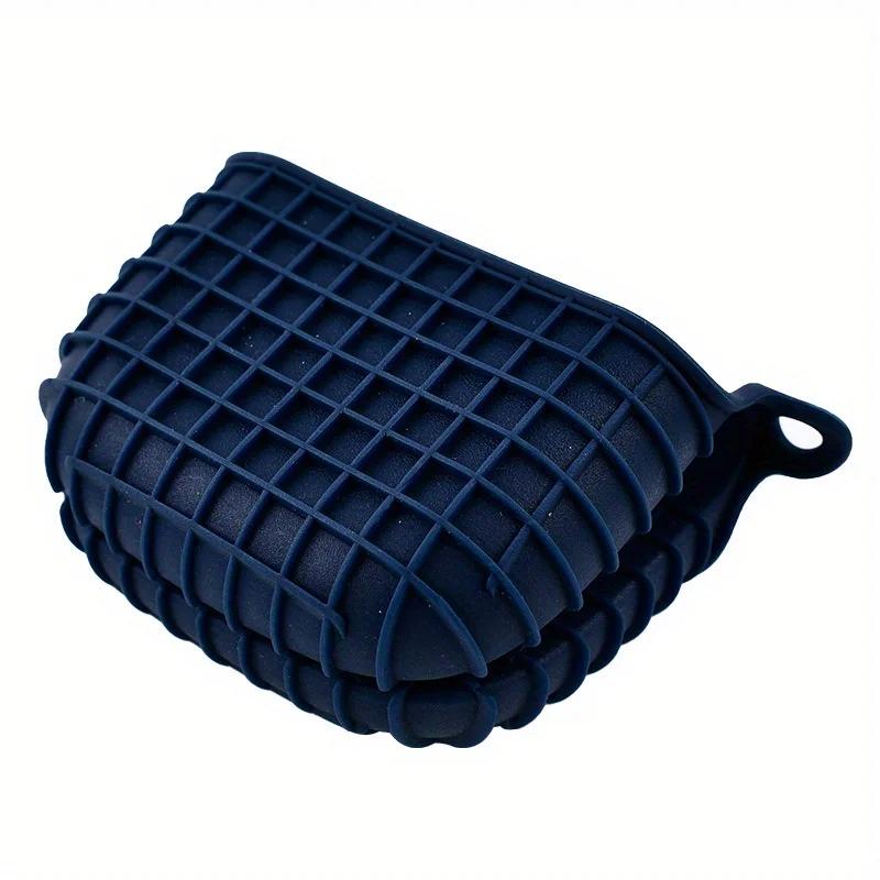 2Pcs/Pair Insulated Hand Grip Waffle Silicone Anti-heat Gloves Baking Oven Microwave Plate Holder Anti-slip Anti-heat Gloves Mat