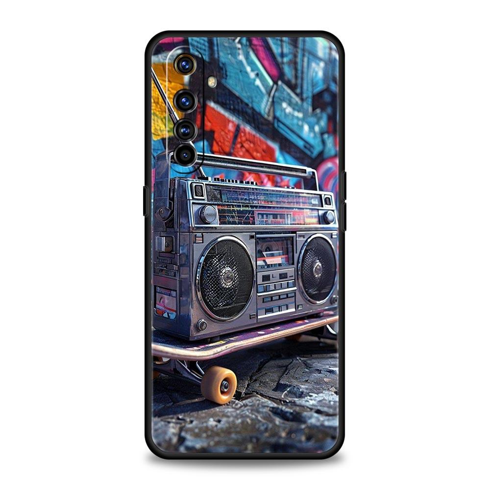 Retro Recording Device Soft TPU For Realme 13 12 11 10 9 Pro Plus GT3 GT2 C21 C25 C35 C53 C55 C67 Pro 5G Phone Case Cover Fundas