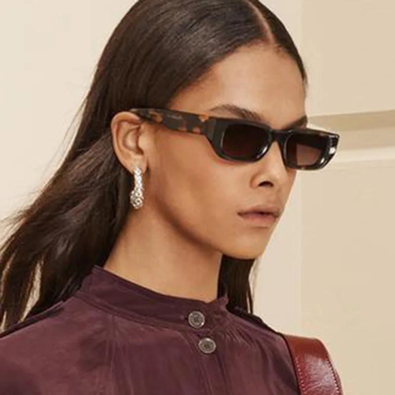 Fashion Square Small Frame Sunglasses Retro Brand Designer Sun Glasses Uv400 Shades Eyewear Men Goggles Trendy Glasses