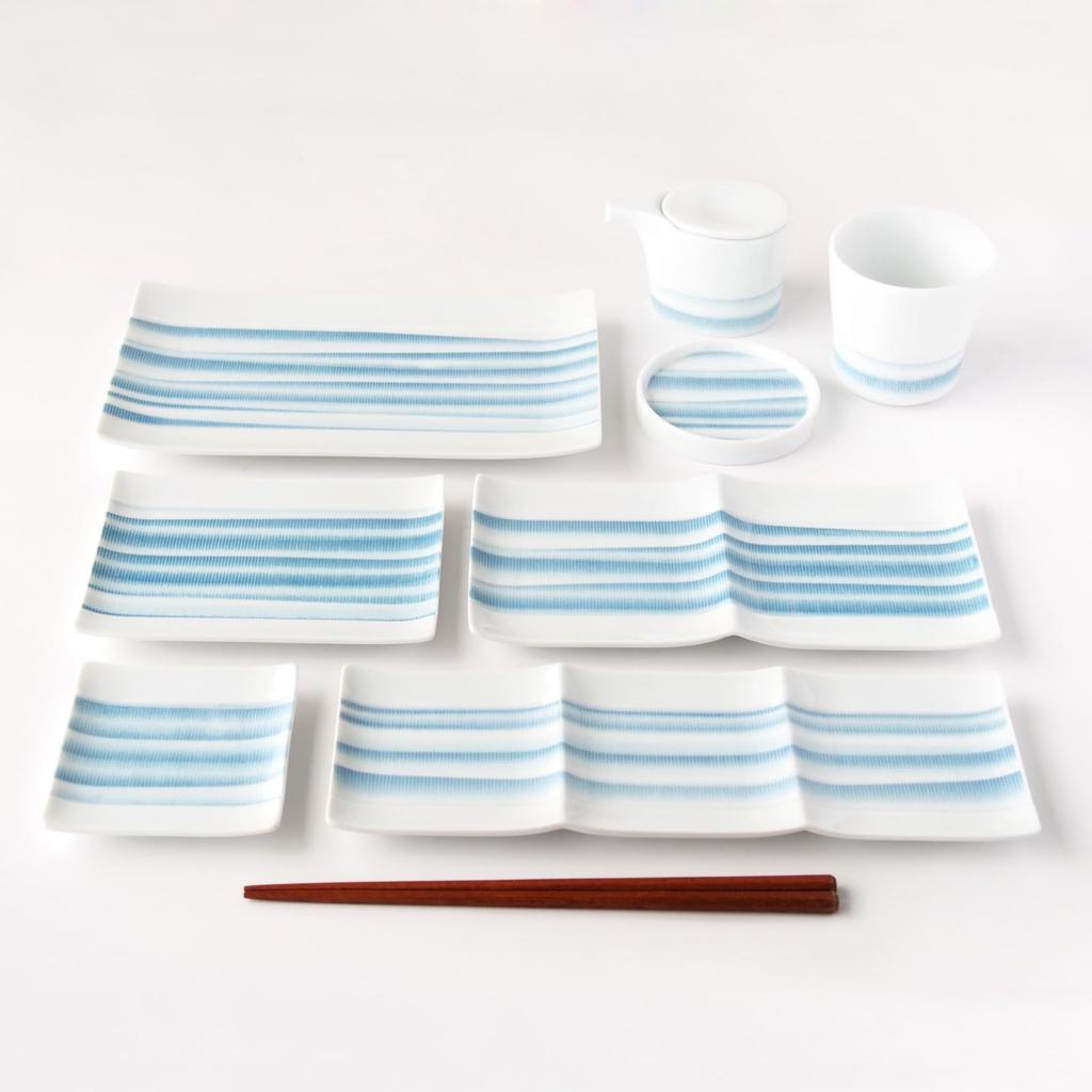 Mino-Ware mit Deckel, ca. 9 cm Durchmesser x blau mit einem Manji, mikrowellen- und spülmaschinenfest, hergestellt unter der Produktnummer „Miyama“ „Seshima“ Untertasse/Gewürzschale