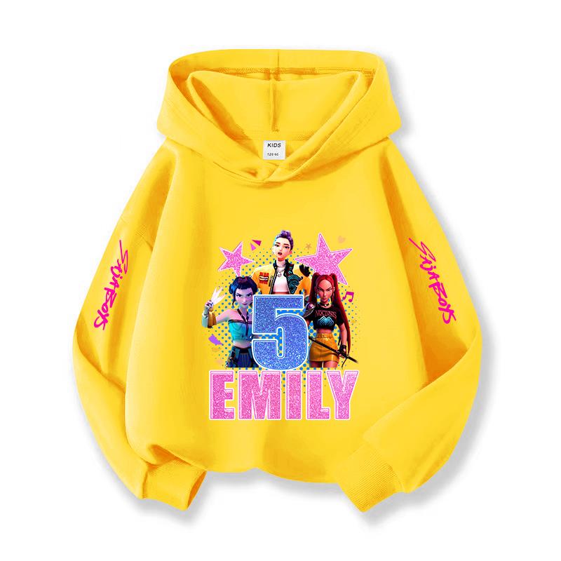 Kpop Halloween Popular Children's Hooded Sweatshirt Christmas Casual Wear Korean Style Children's Comfortable Top Girl Boy Holiday Gift