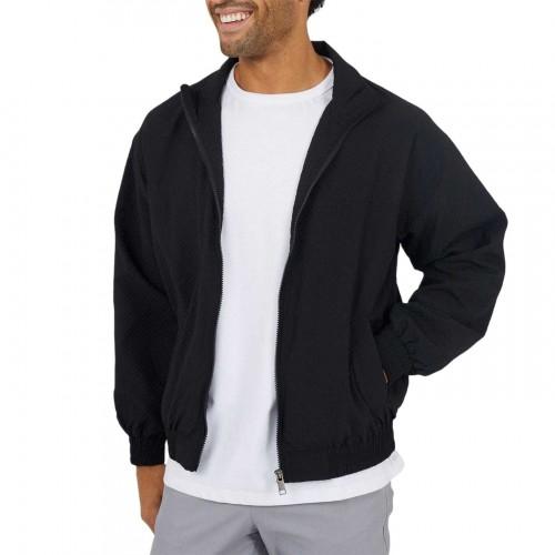 BRAVE SOUL Mens Seersucker Oversized Coach Jacket