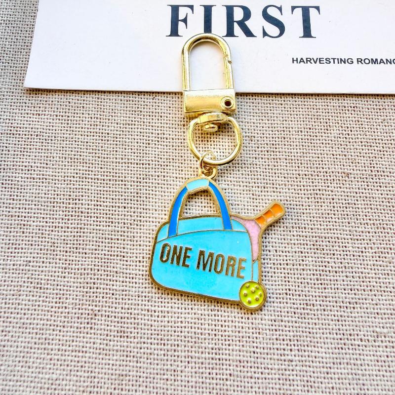 Pickleball Bag Tag Keyring Hot Selling English Pickball Pendant For Party Hoilday Handbag Birthday Gift Car Keychain Accessories