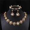 Fashion Pearl Necklace Set For Women - Bracelet And Earrings Set Wedding Jewelry Set For Brides.