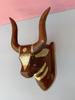 Handicrafted Wooden Bull Head Wall Decor | Indian Nandi Wall Hanging | Home Style Home Decor | Ethnic Wooden Wall Art | Unique Gift Decor