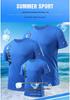 Quick-Dry Team Sports T-Shirt: Wushu, Sanda, Basketball, National Style, Short Sleeve
