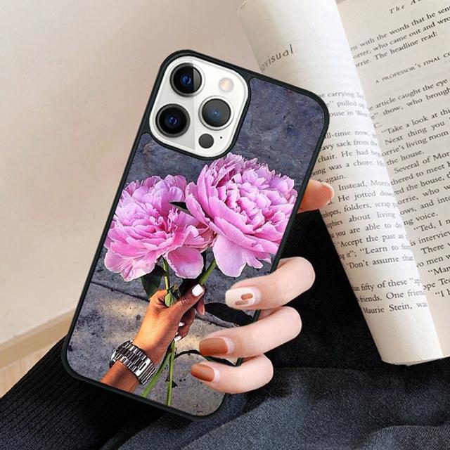Elegant Vintage Floral Rose Phone Case Back Cover for iPhone 17 Air 16 15 14 13 11 12 Pro Max Plus Fundas Coque