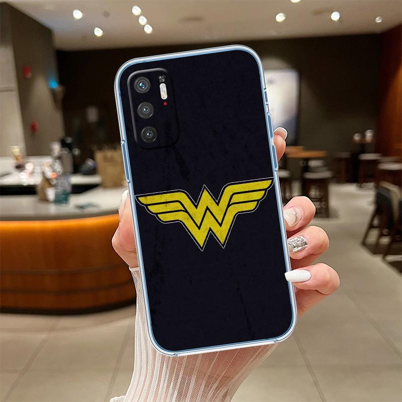 RE64 Wonder Woman Transparent Phone Case for Motorola Moto G7 G8 G9 G84 G85 G73 G24 G15 Z2 Play Power Plus