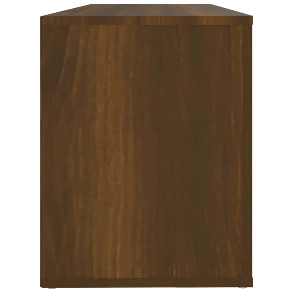 Shoe Rack Brown Oak Look 100 x 35 x 45 cm Engineered Wood