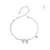 Barbie [Original design] Cute bow, elegant temperament, ins fan sweet decoration, 925 silver zircon bracelet, women's style ZJYSL-YS-017